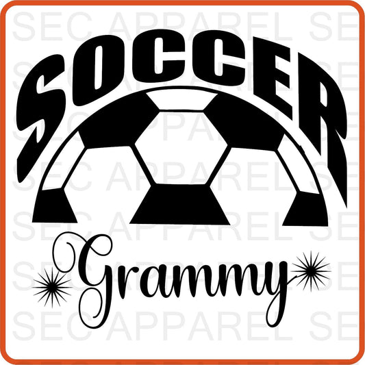 Copy of Soccer Iron On Decals Patches transfers vinyl for shirts, clothing | Sport Fan| Soccer Grammy - secapparelonline