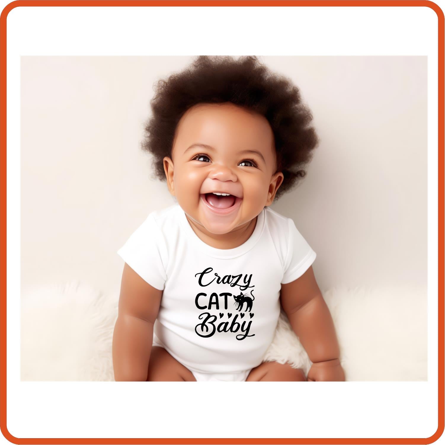 Crazy Cat Baby | New Baby Shirt Bodysuit Onesies by SEC Apparel - secapparelonline