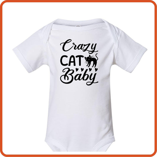 Crazy Cat Baby | New Baby Shirt Bodysuit Onesies by SEC Apparel - secapparelonline
