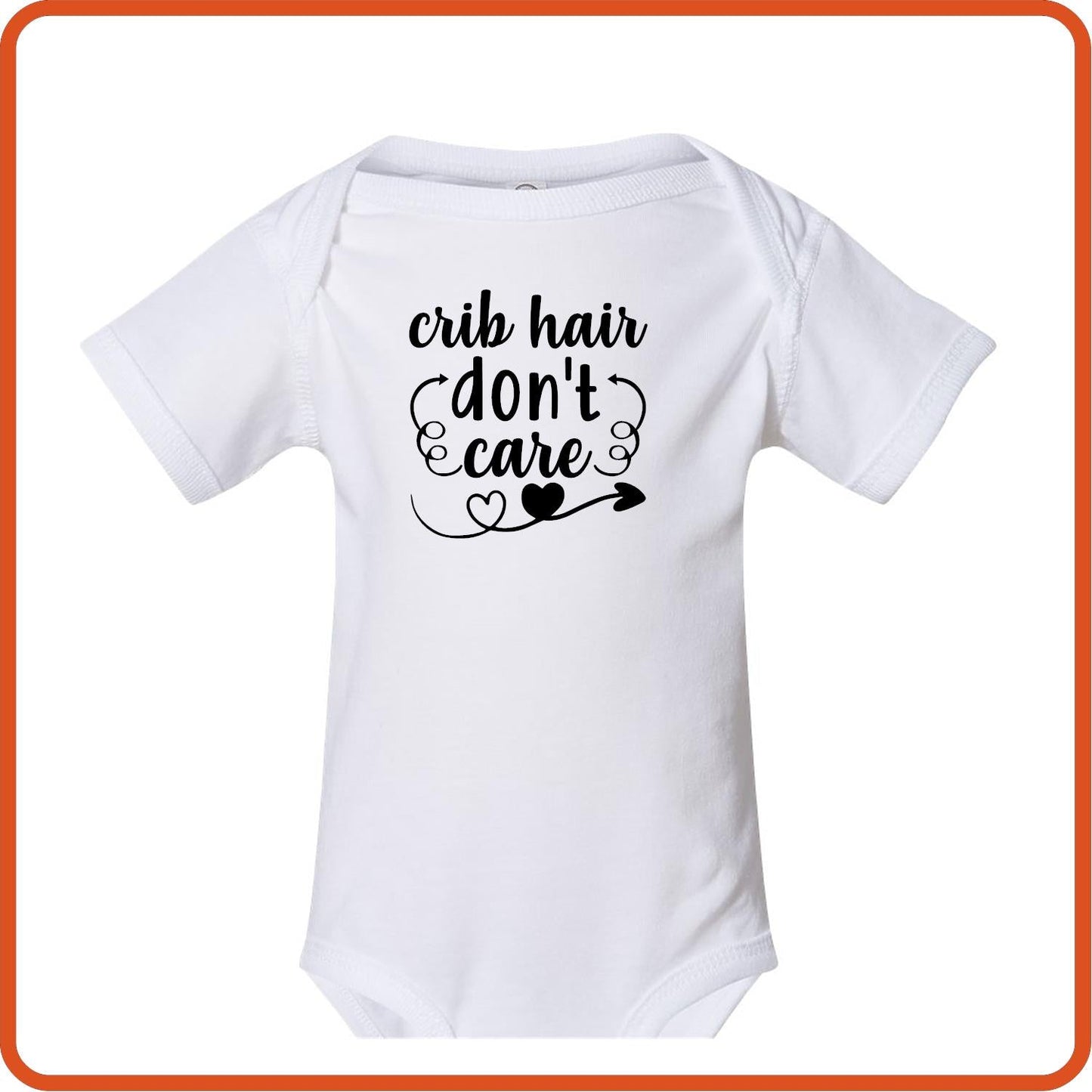Crib Hair Don't Care | New Baby Shirt Bodysuit Onesies by SEC Apparel - secapparelonline