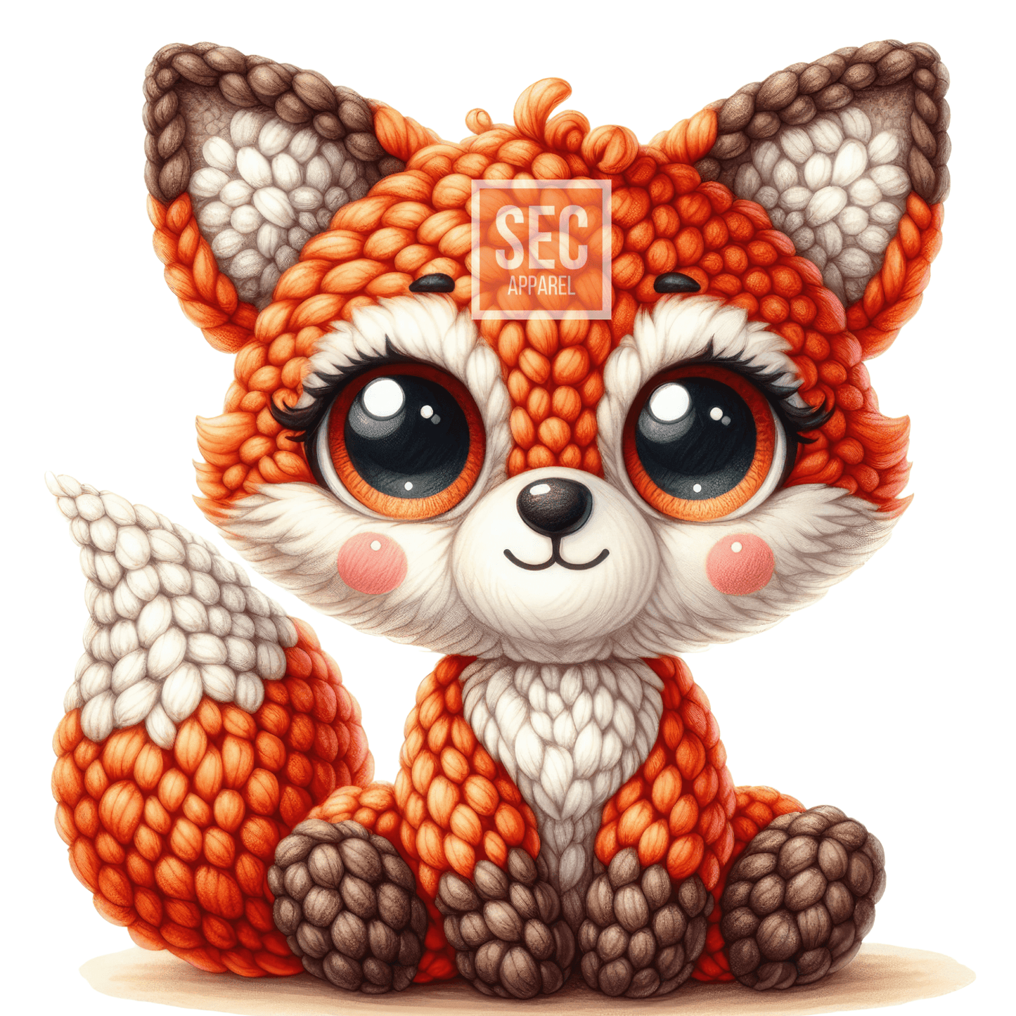 Crochet Animal Iron On Patch Transfers Decals Patches Vinyl for T Shirts Fabric Clothing - secapparelonline