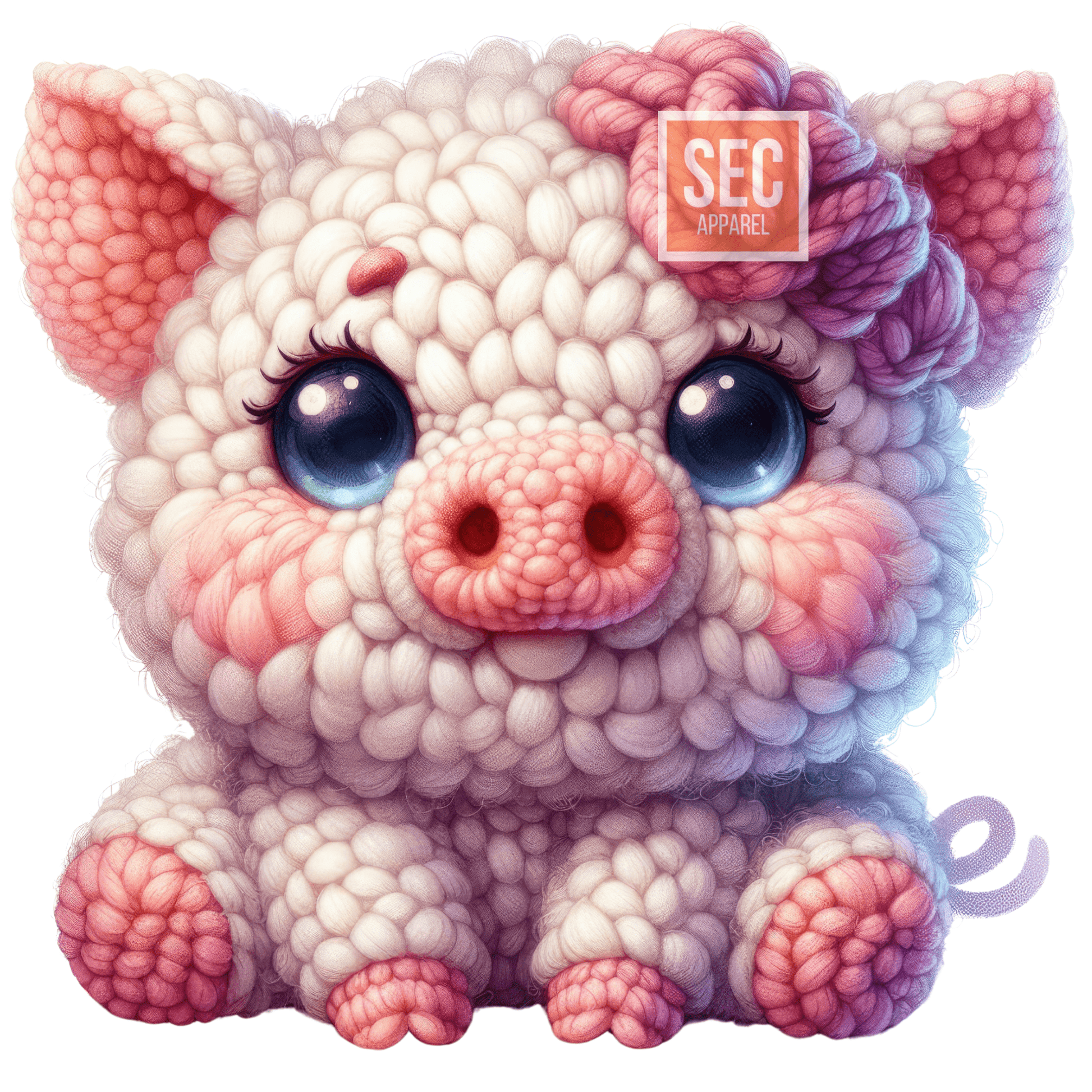 Crochet Animal Iron On Patch Transfers Decals Patches Vinyl for T Shirts Fabric Clothing - secapparelonline