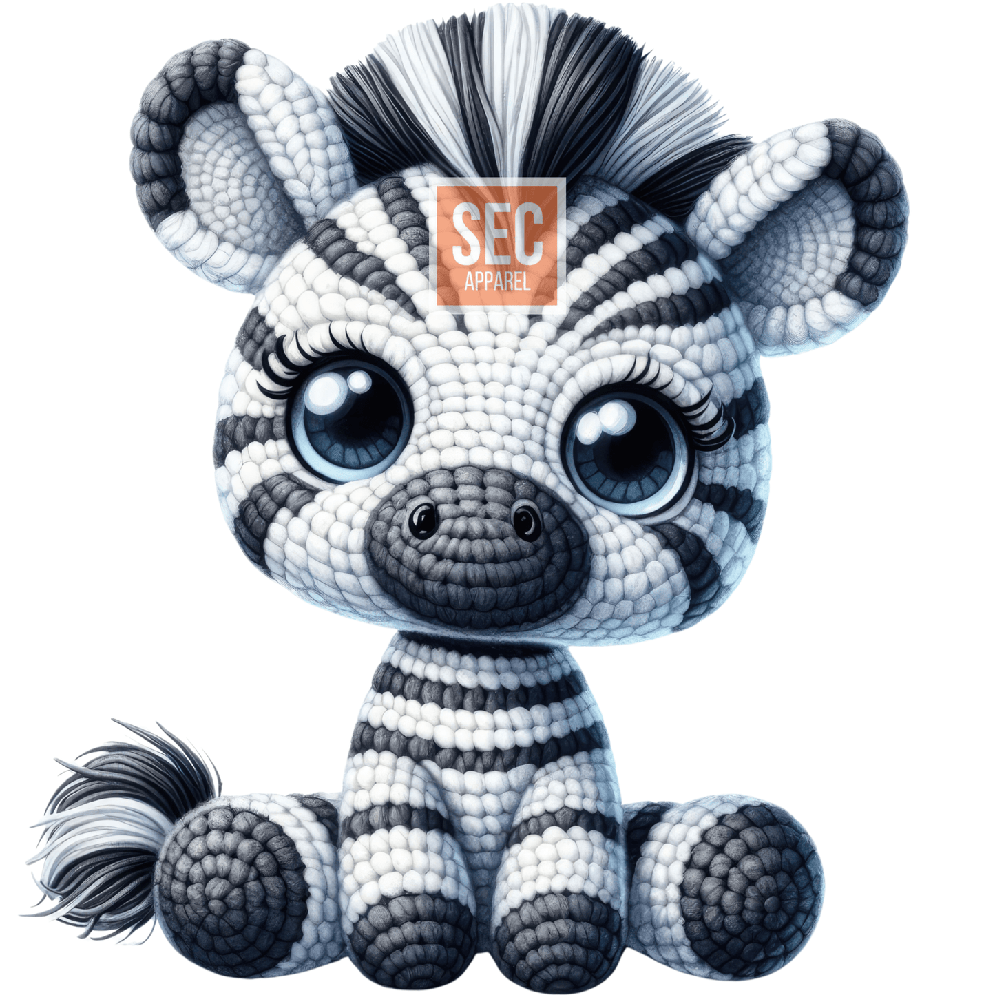 Crochet Animal Iron On Patch Transfers Decals Patches Vinyl for T Shirts Fabric Clothing - secapparelonline