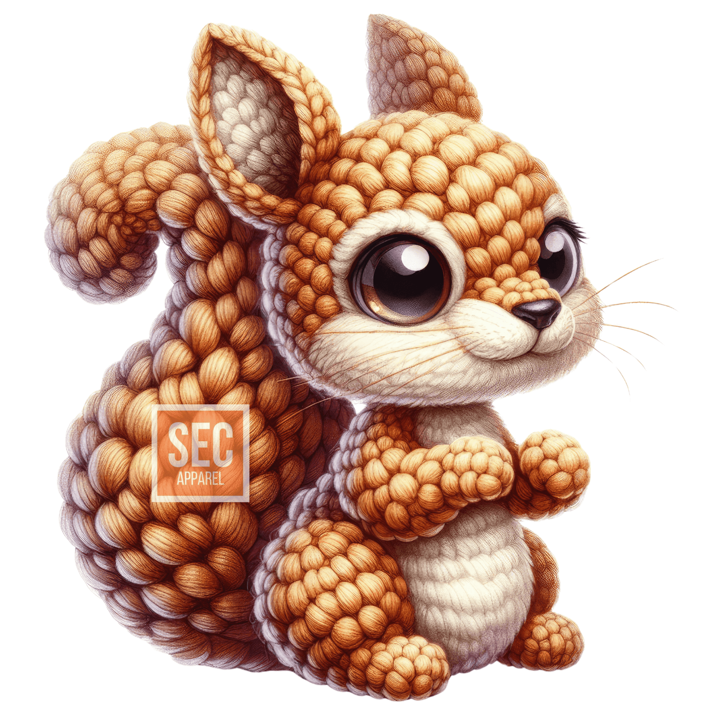 Crochet Animal Iron On Patch Transfers Decals Patches Vinyl for T Shirts Fabric Clothing - secapparelonline