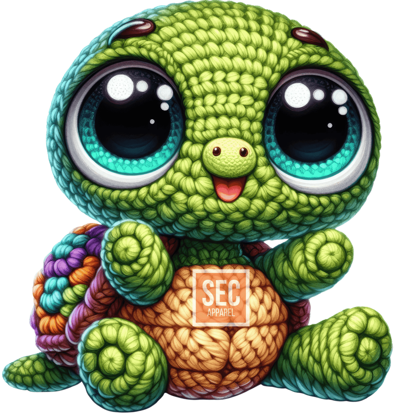 Crochet Animal Iron On Patch Transfers Decals Patches Vinyl for T Shirts Fabric Clothing - secapparelonline