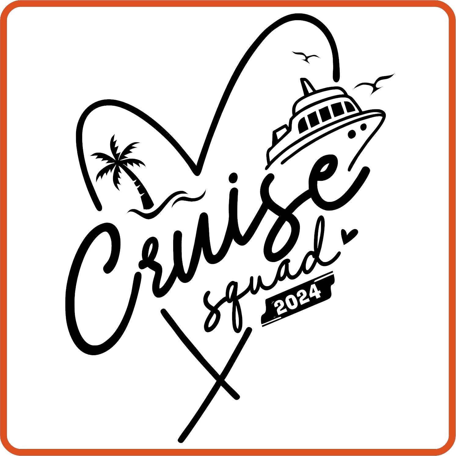 Cruise Vacation Iron On Decals Patches transfers vinyl for shirts, clothing | Squad - secapparelonline