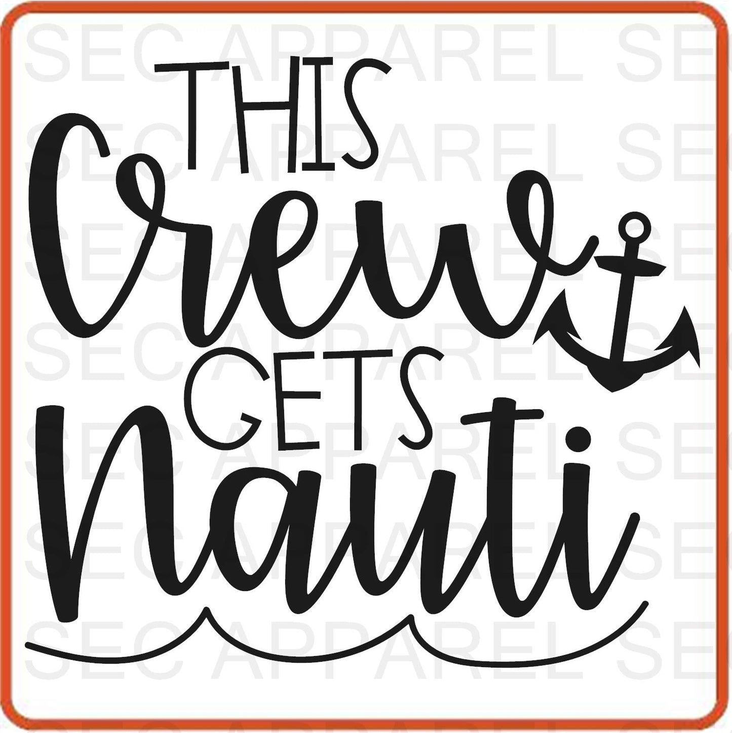 Cruise Vacation Iron On Decals Patches transfers vinyl for shirts, clothing | This Crew Gets Nauti - secapparelonline