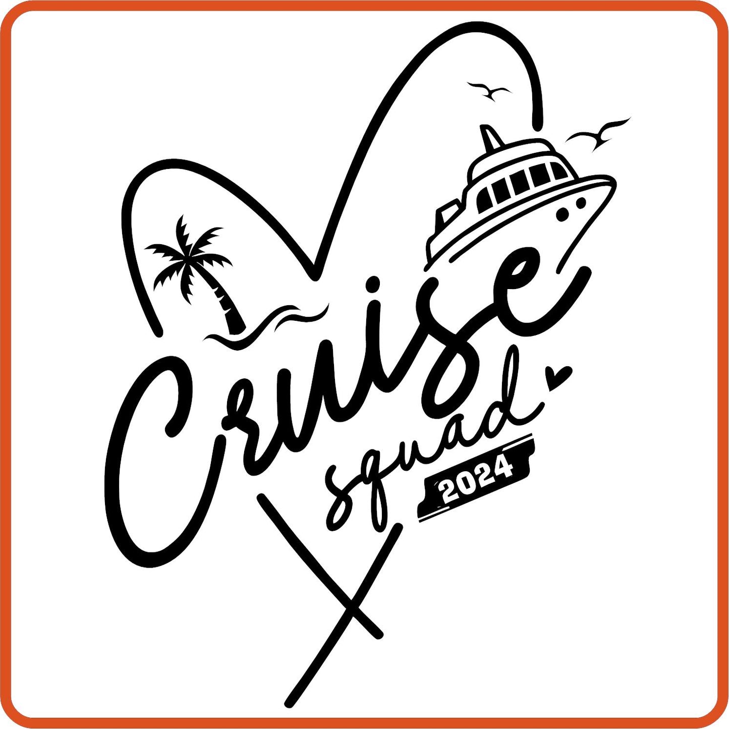 Cruise Vacation Iron On Decals Patches transfers vinyl  for shirts, clothing | Squad