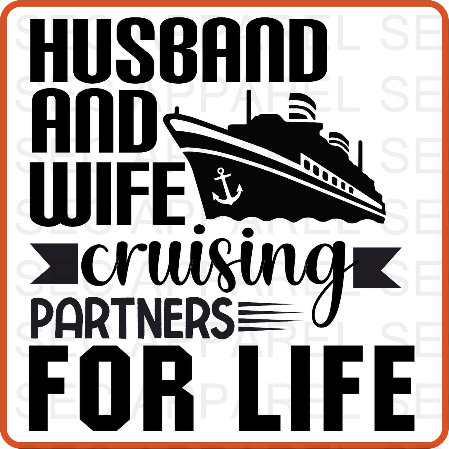 Cruise Vacation Iron On Decals Patches transfers vinyl  for shirts, clothing | Husband Wife Partners