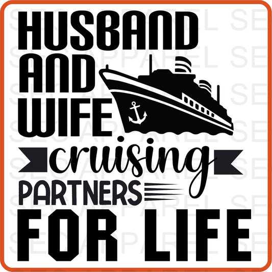 Cruise Vacation Iron On Decals Patches transfers vinyl  for shirts, clothing | Husband Wife Partners