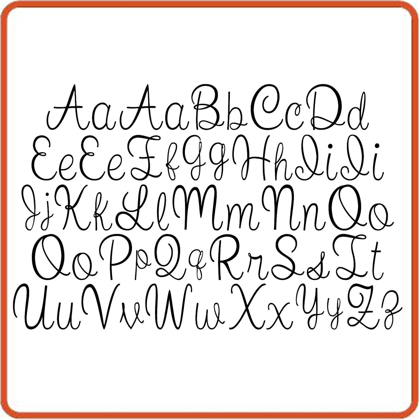 SEC Apparel Cursive Iron On Letters,1.5 Inch Uppercase and Lowercase - Black, Blue, Gray, White, Green, Orange, Pink, Gold, Red, Yellow, Silver, Glitter Gold, Glitter Red