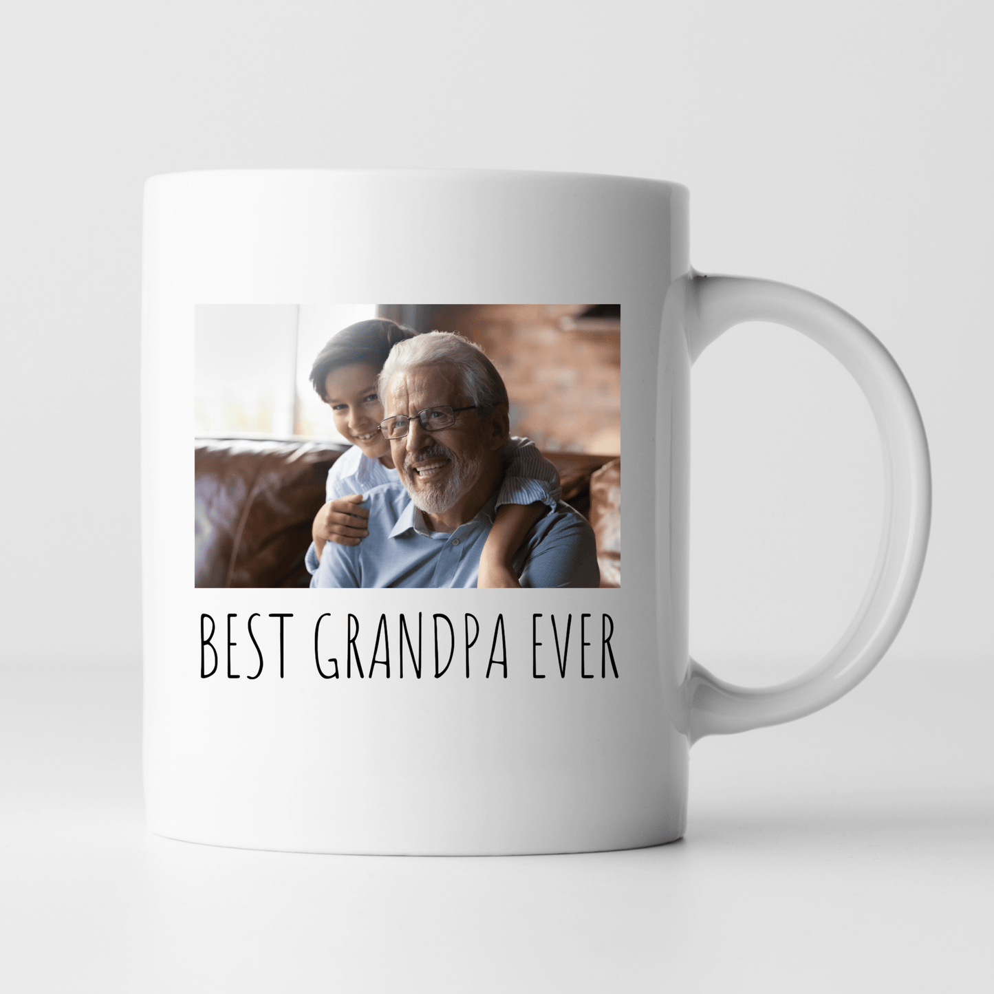 Custom Grandpa Fathers Day Mug Personalized With Picture Photo 11oz Cups Gifts by SEC Apparel - secapparelonline