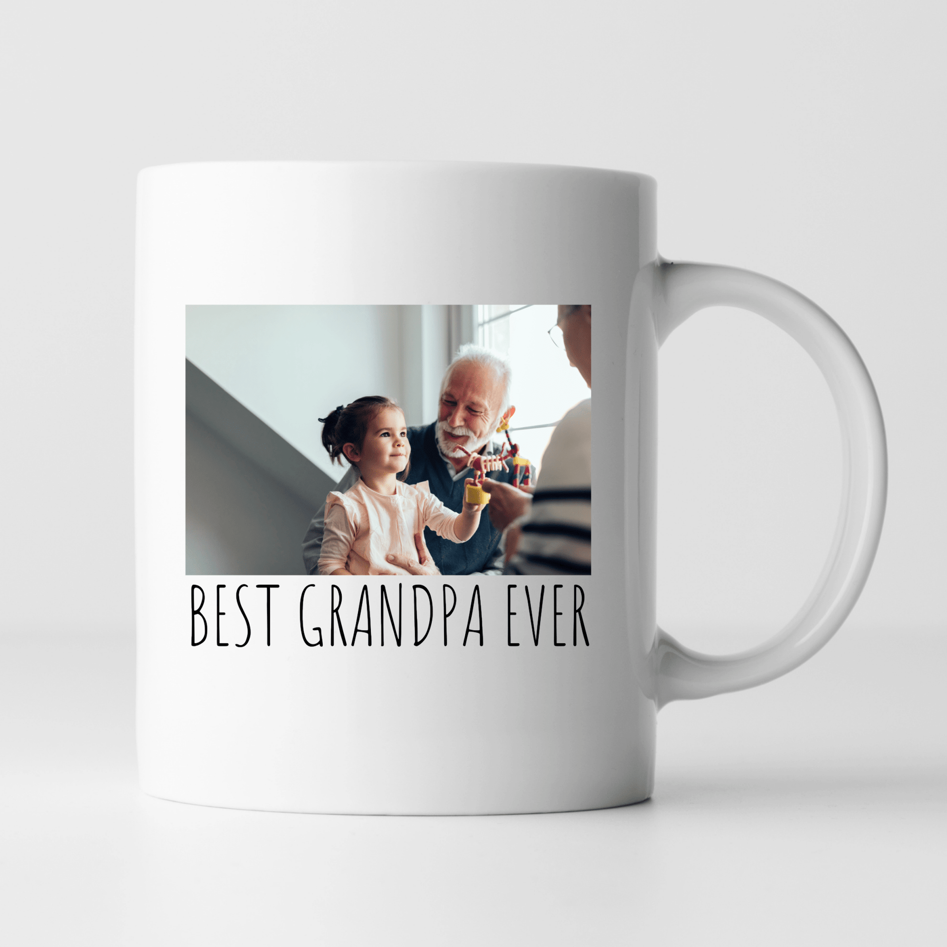 Custom Grandpa Fathers Day Mug Personalized With Picture Photo 11oz Cups Gifts by SEC Apparel - secapparelonline