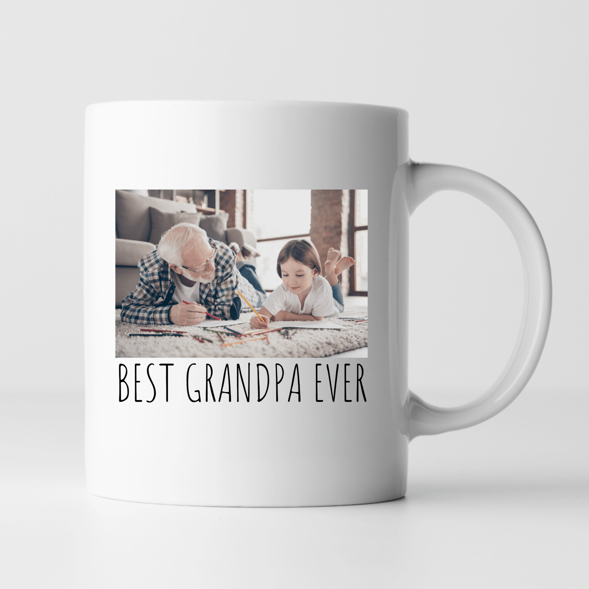 Custom Grandpa Fathers Day Mug Personalized With Picture Photo 11oz Cups Gifts by SEC Apparel - secapparelonline