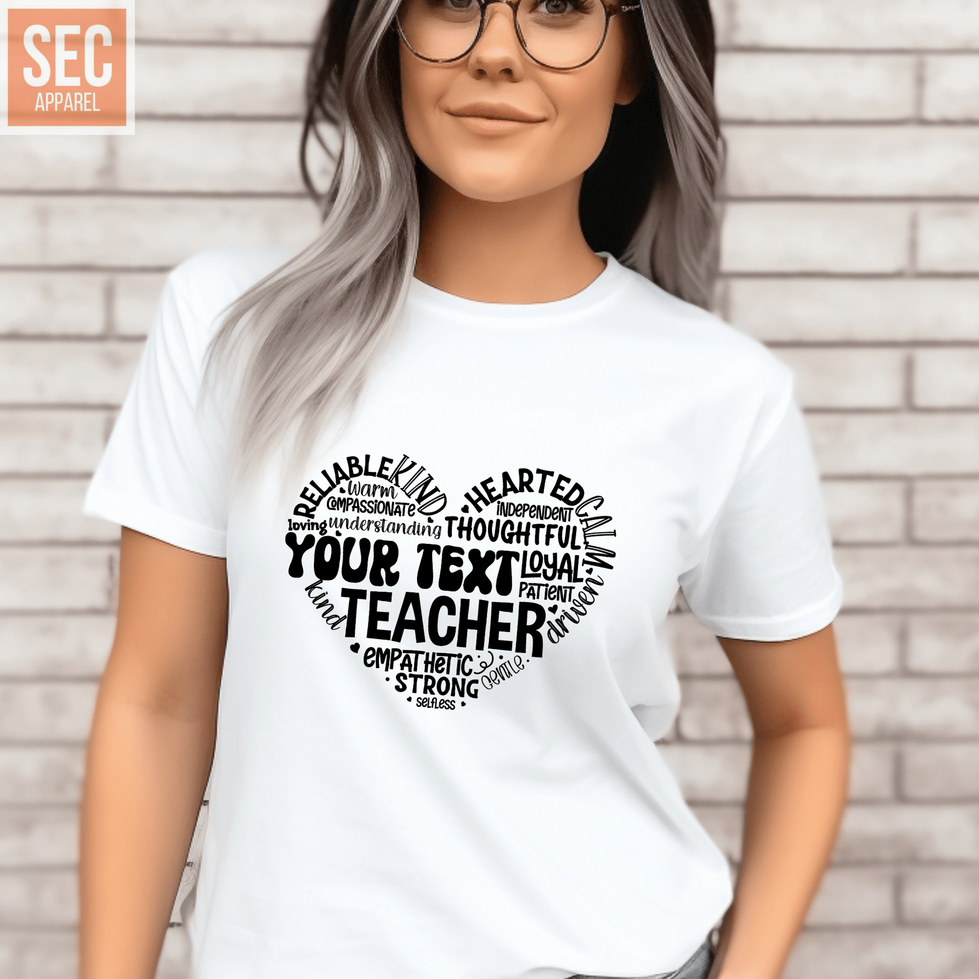 Custom Teacher with Name | Graphic T Shirts| Unisex | SEC Apparel 1 - secapparelonline