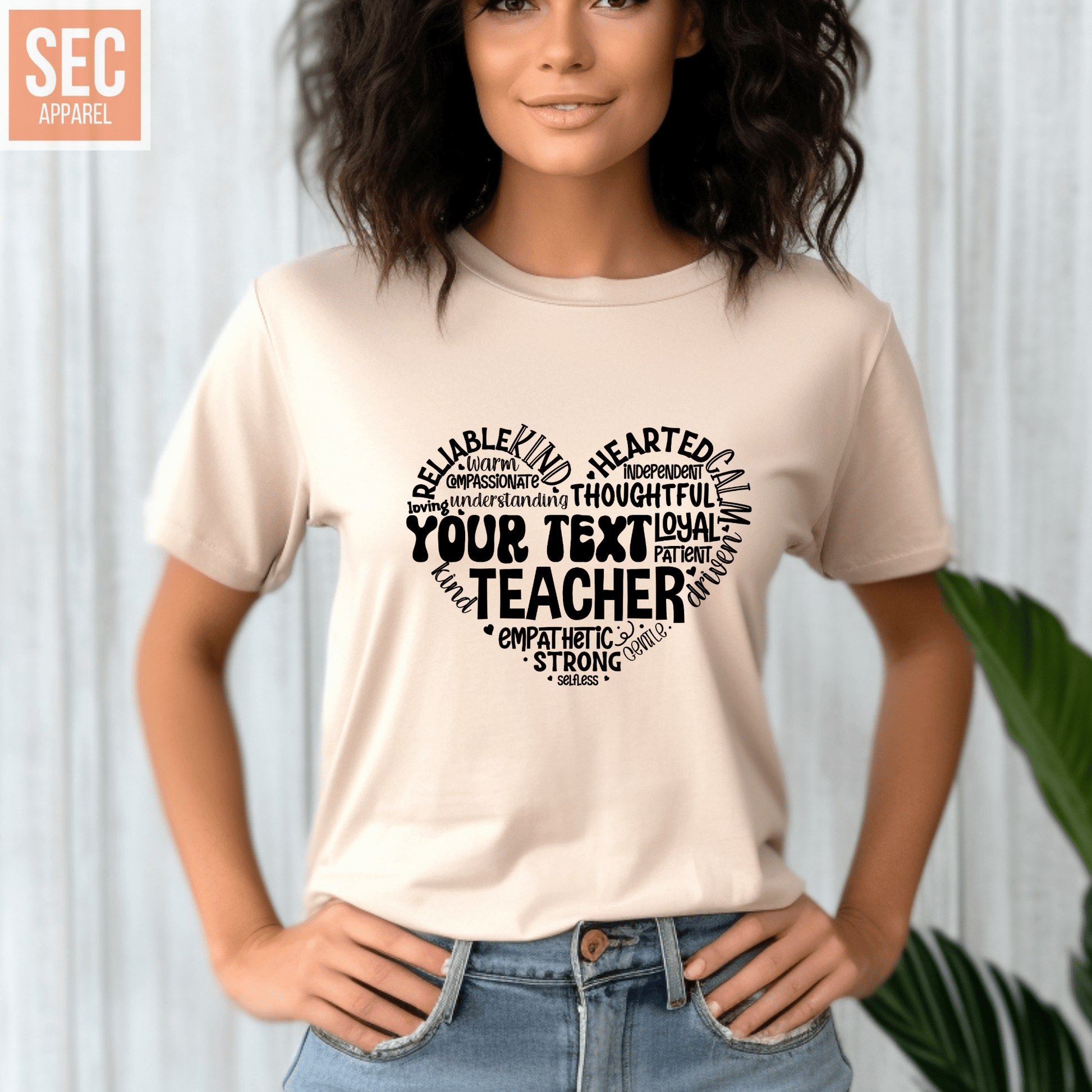 Custom Teacher with Name | Graphic T Shirts| Unisex | SEC Apparel 1 - secapparelonline