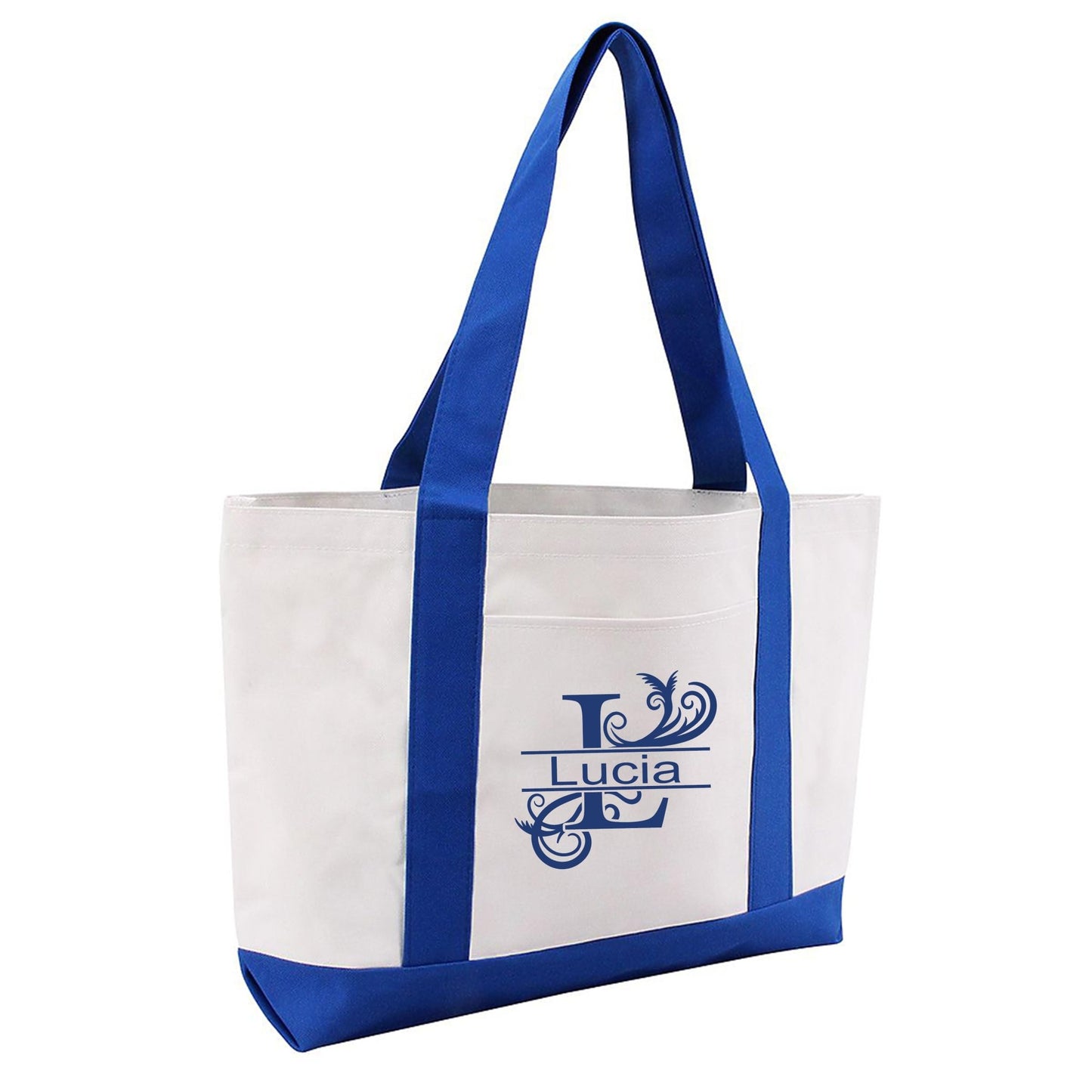 Custom Tote Bag Personalized with Name | Initial Monogram| SEC Apparel - secapparelonline