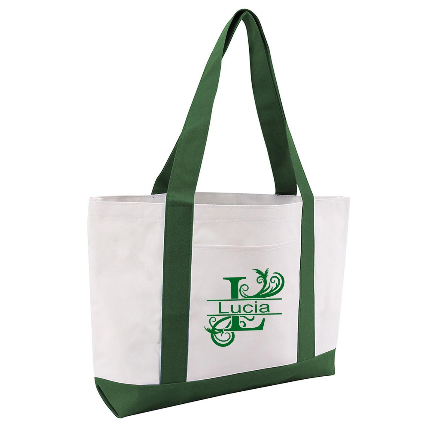 Custom Tote Bag Personalized with Name | Initial Monogram| SEC Apparel - secapparelonline