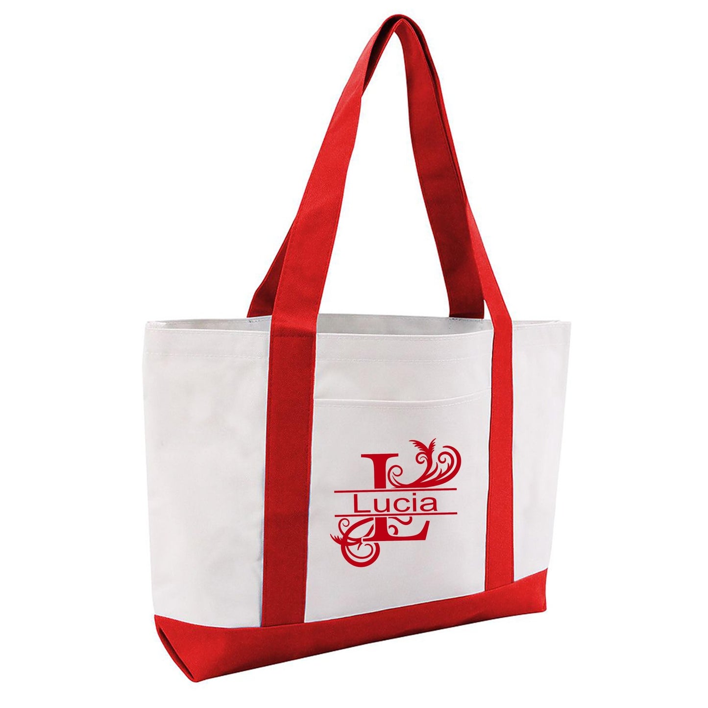 Custom Tote Bag Personalized with Name | Initial Monogram| SEC Apparel - secapparelonline
