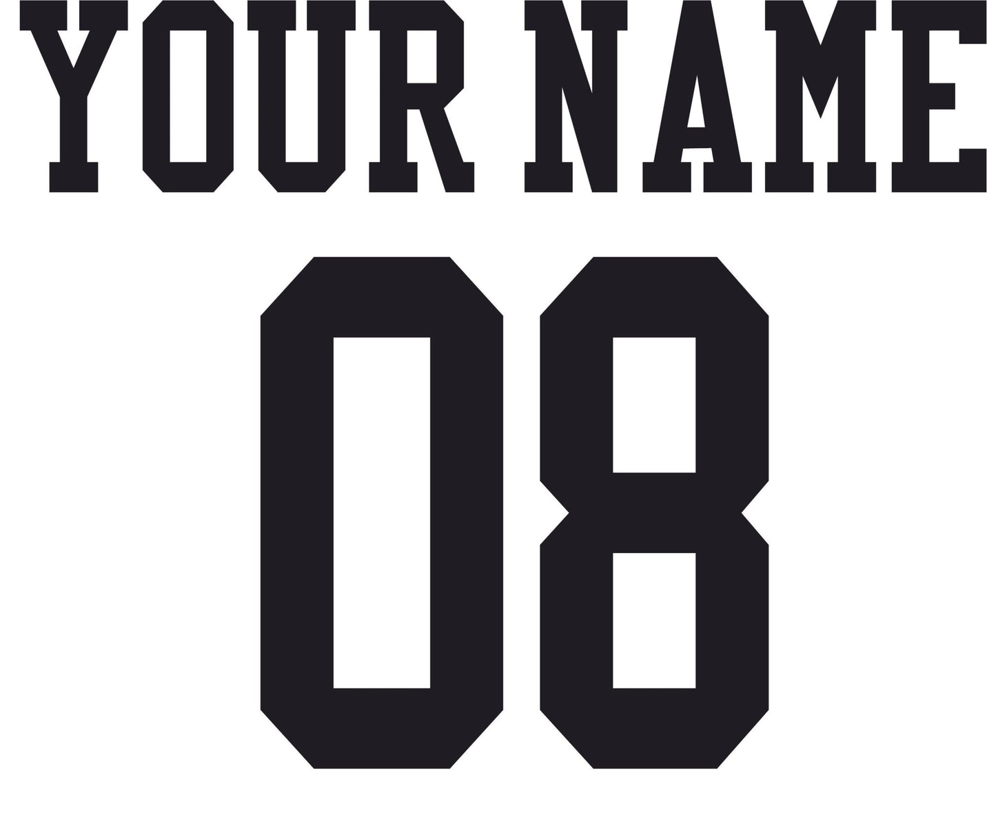 Customizable Iron - On Jersey Letters & Numbers - Create Your Own Team Uniforms - secapparelonline