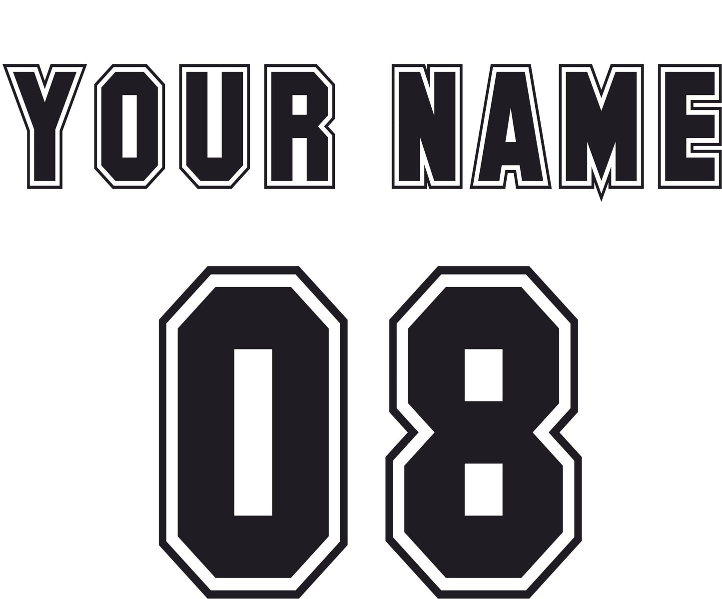 Customizable Iron - On Jersey Letters & Numbers - Create Your Own Team Uniforms - secapparelonline