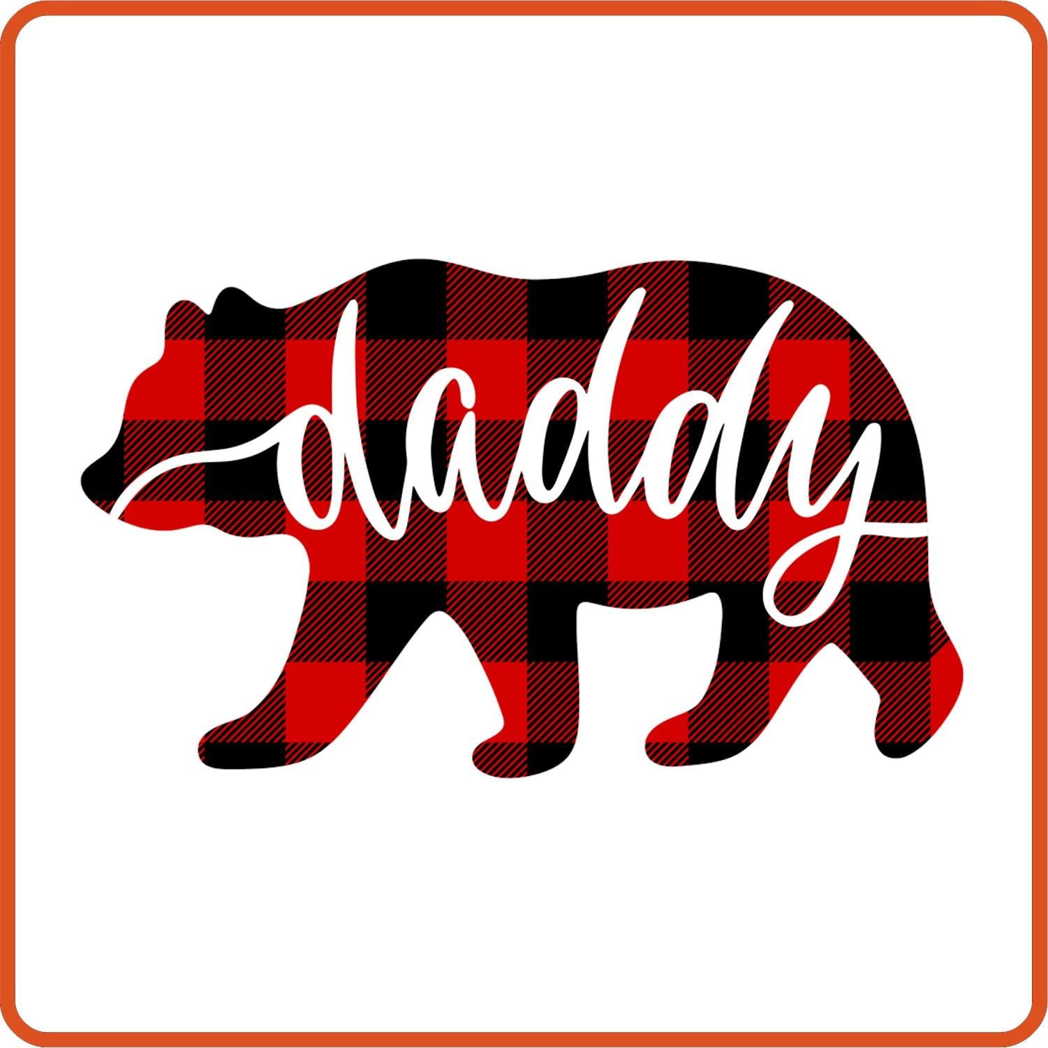 Daddy| Bear | Family Iron On Decals Patches by SEC Apparel - secapparelonline