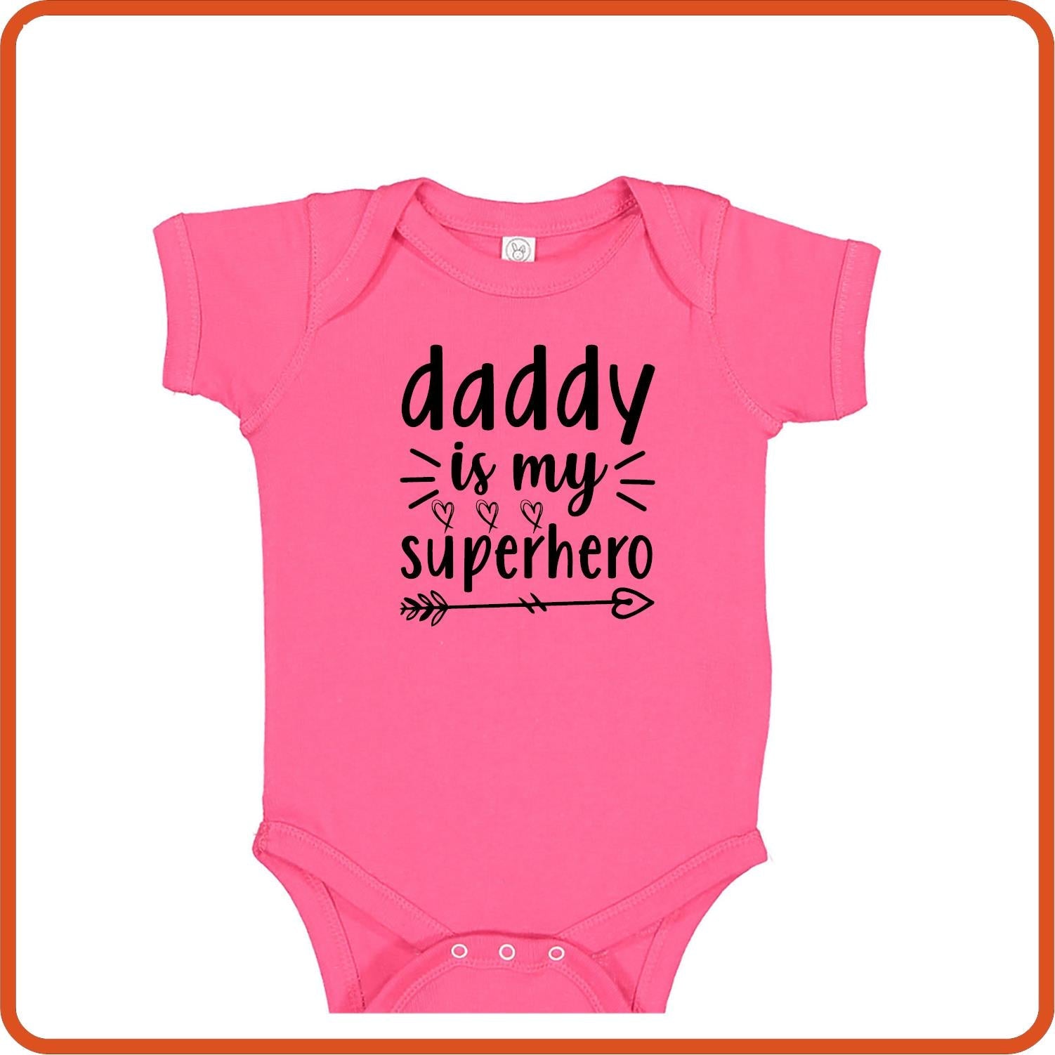 Daddy is my Superhero | New Baby Shirt Bodysuit Onesies by SEC Apparel - secapparelonline