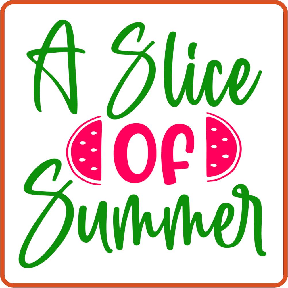 A Slice of Summer | Summer Iron On Decal by SEC Apparel for Shirts, Clothing and More