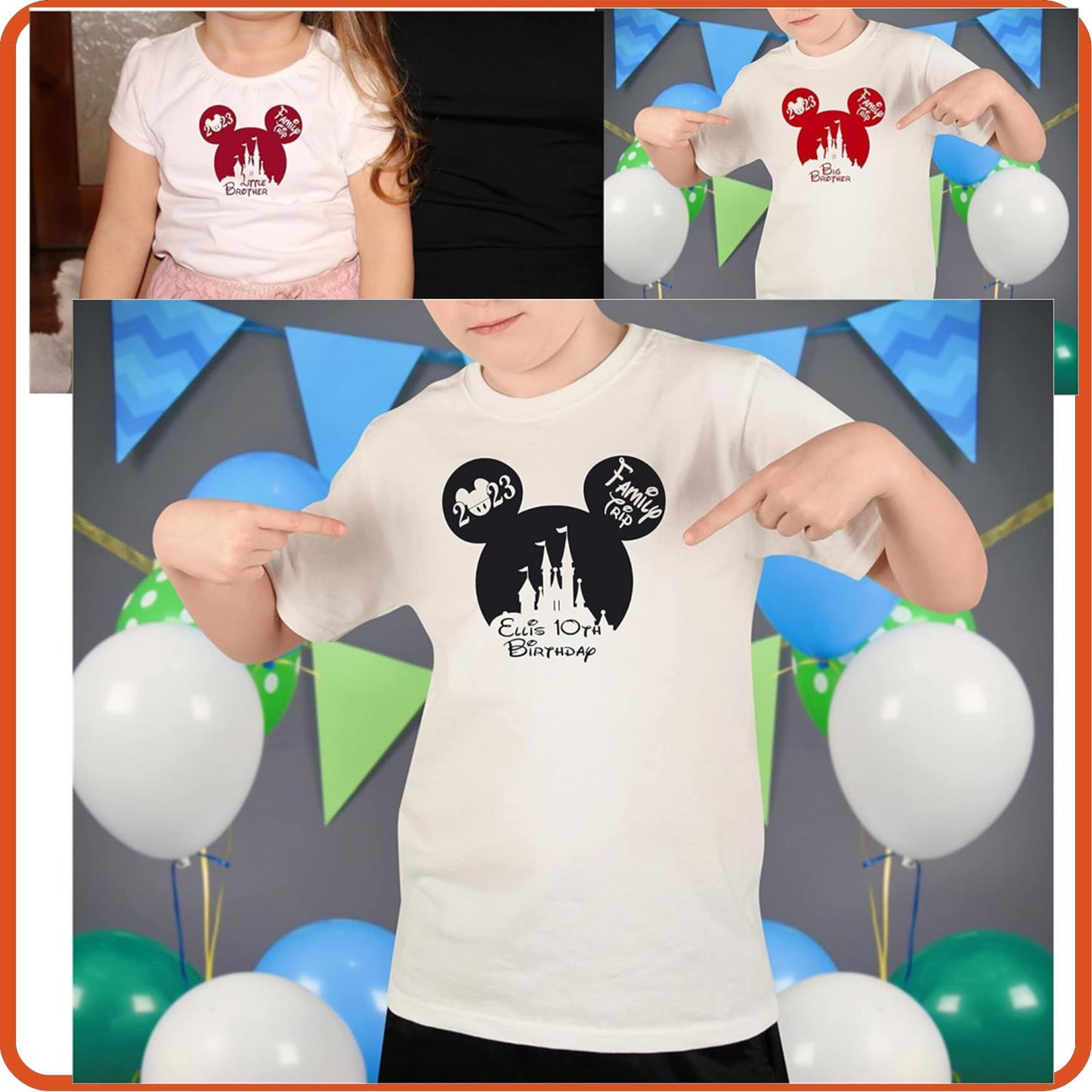 Disney Family Vacation Iron - On Decals – Custom Name Patches for Shirts & Clothing - secapparelonline