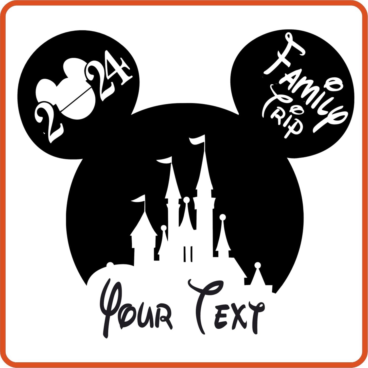 Disney Family Vacation Iron - On Decals – Custom Name Patches for Shirts & Clothing - secapparelonline