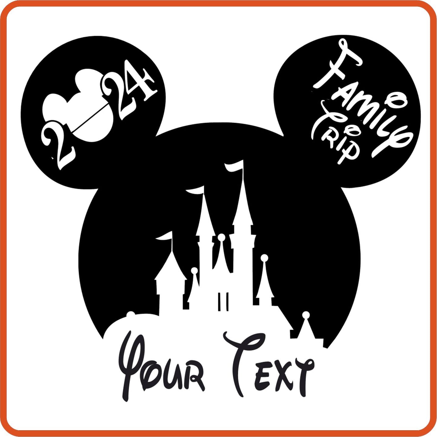 Family Vacation Iron On Decals Patches transfers vinyl  for shirts, clothing | Customized with Name