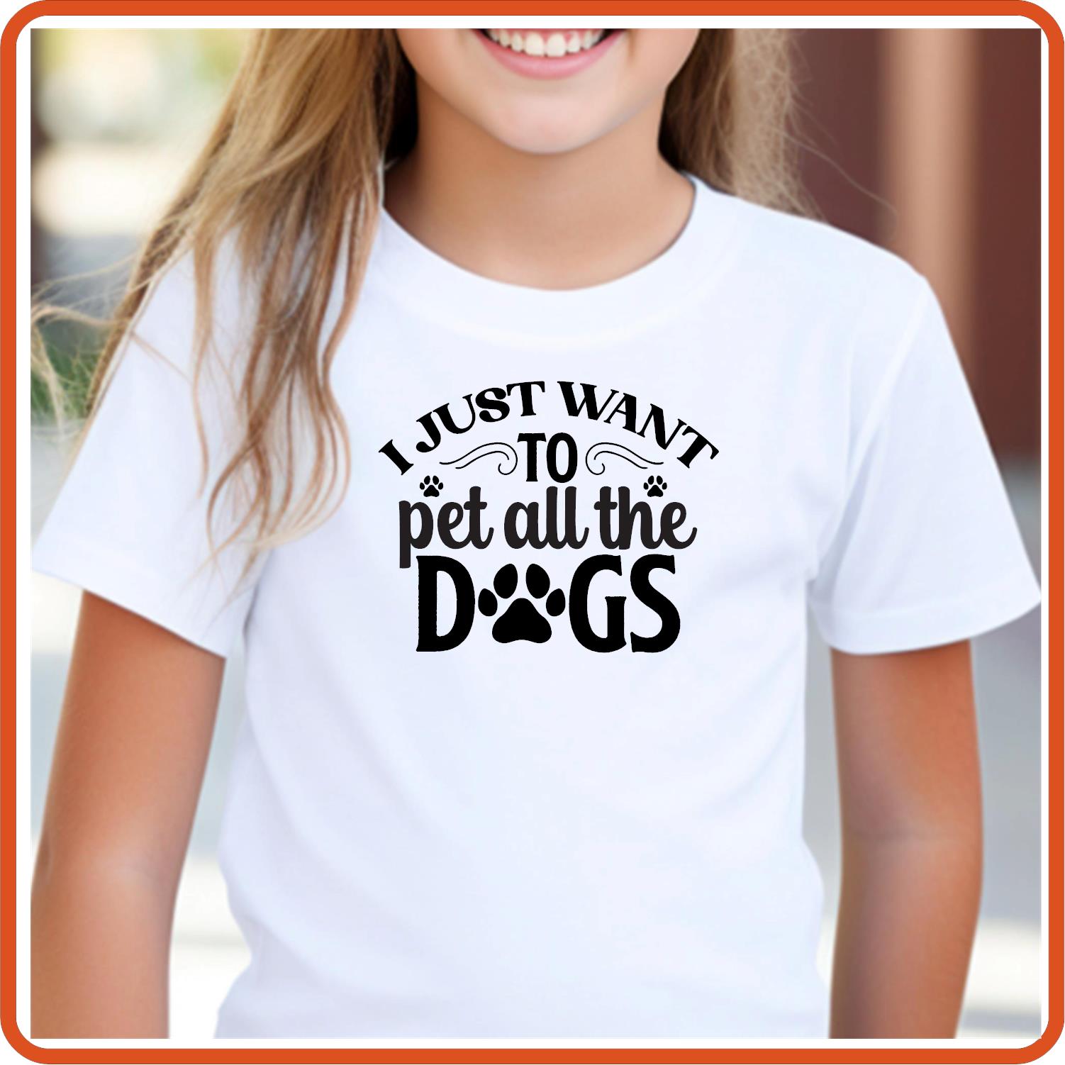 Dog Graphic T Shirt| Unisex | Pets Lover Shirts | I Just Want to Pet all the Dogs - secapparelonline