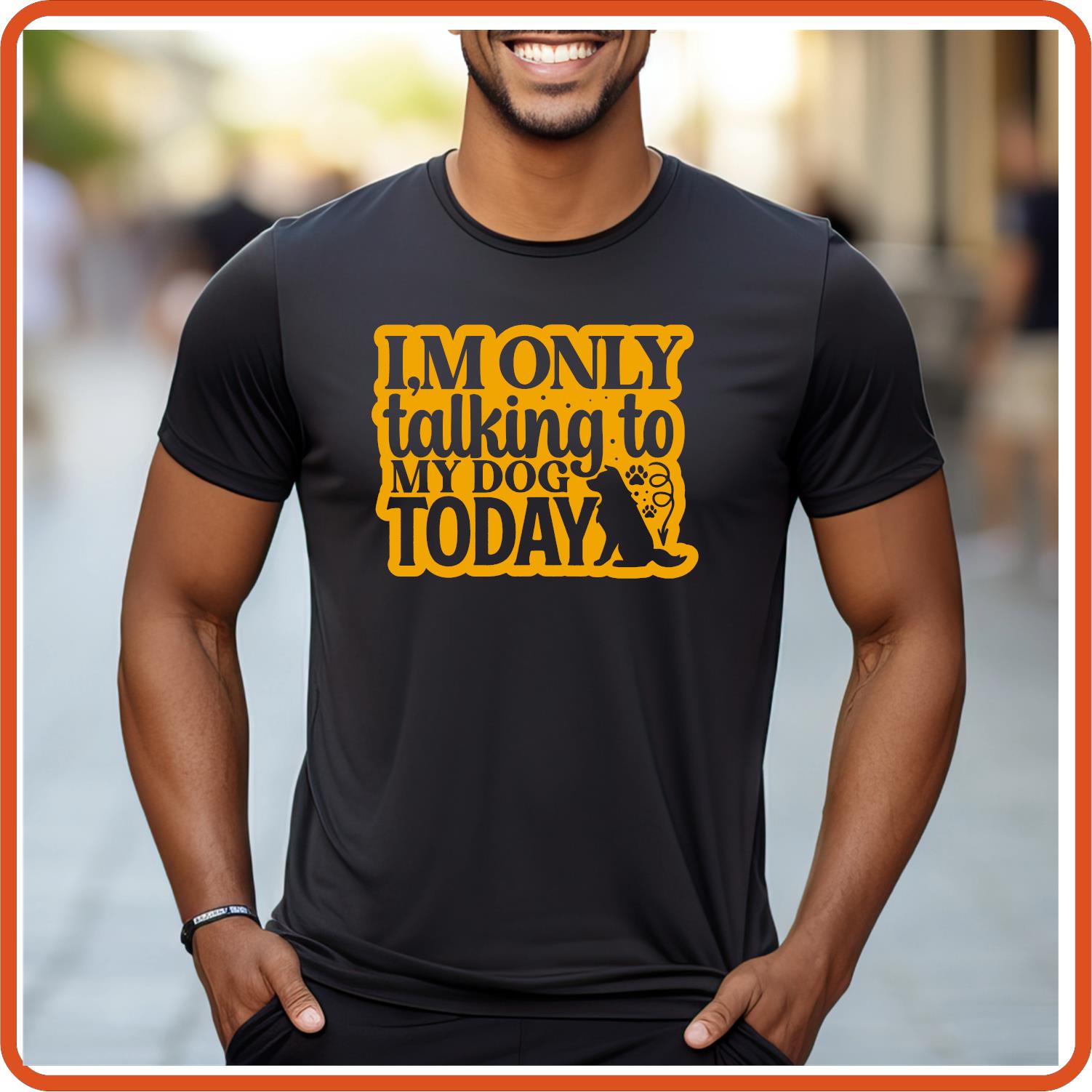 Dog Graphic T Shirt| Unisex | Pets Lover Shirts | I'm Only Talking to my Dog today - secapparelonline