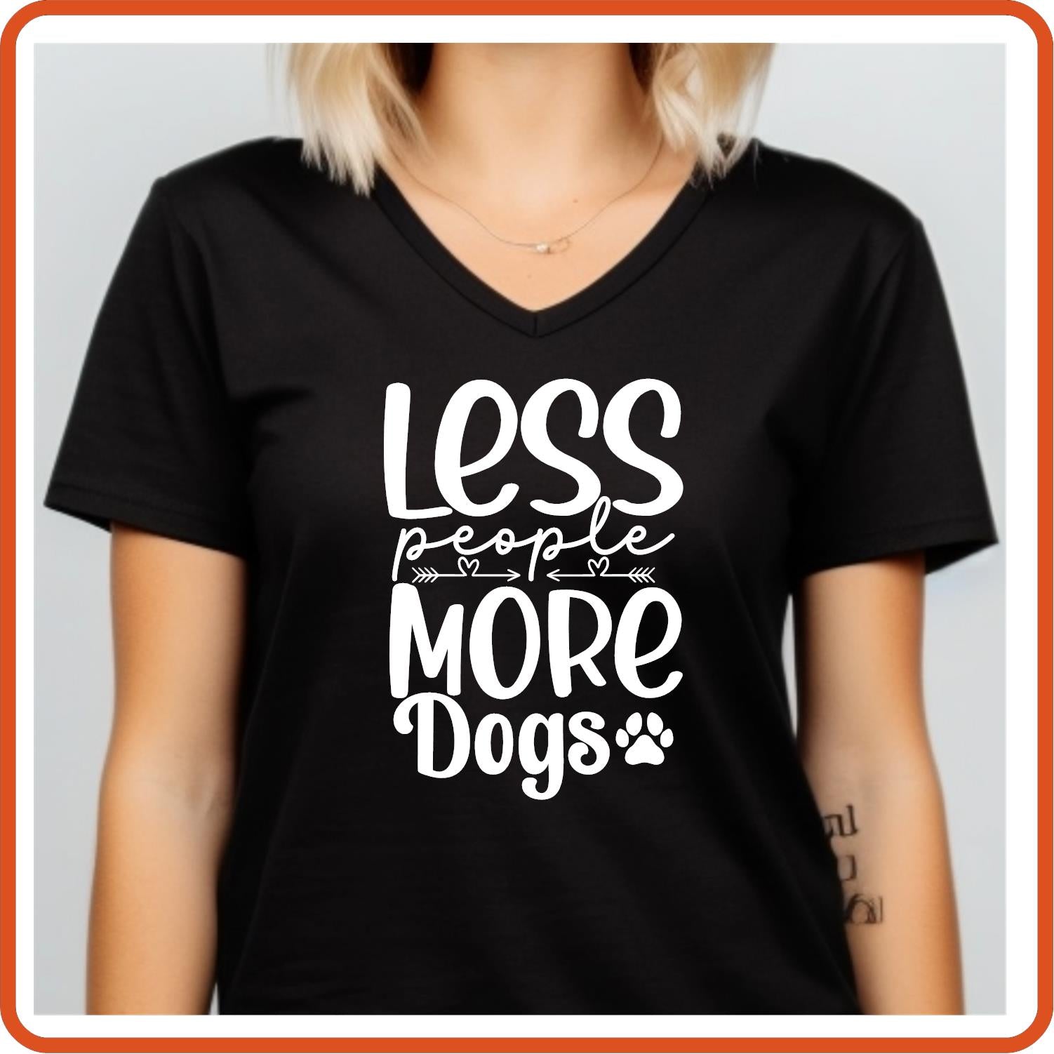 Dog Graphic T Shirt| Unisex | Pets Lover Shirts | Less People More Dogs | SEC Apparel - secapparelonline