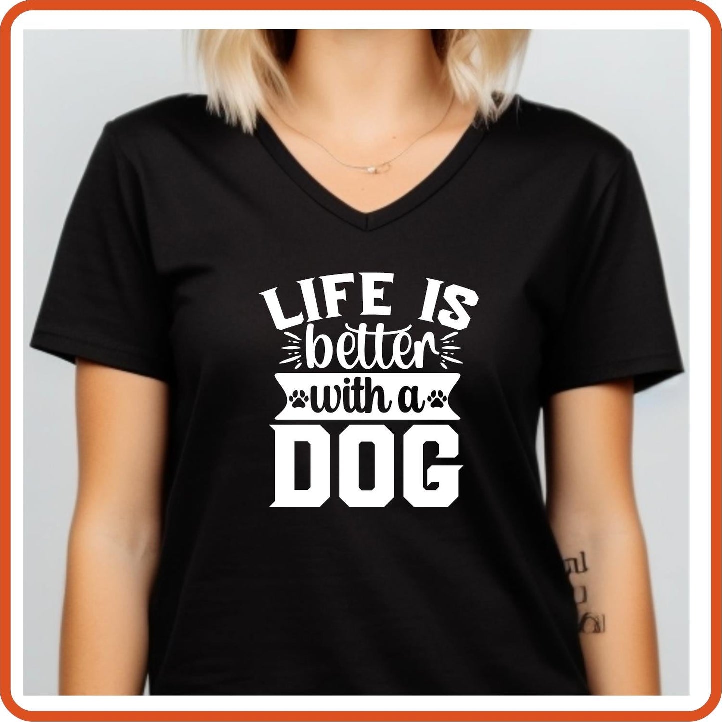 Dog Graphic T Shirt| Unisex | Pets Lover Shirts | Life is Better with a Dog | SEC Apparel - secapparelonline
