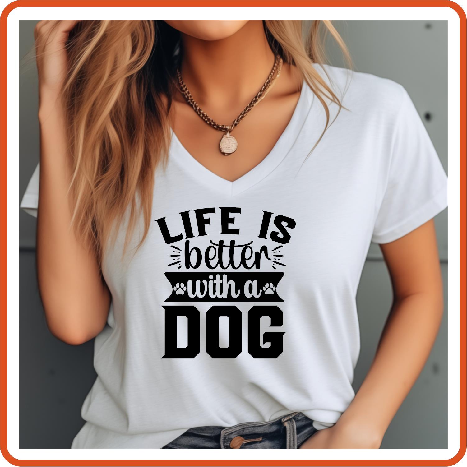 Dog Graphic T Shirt| Unisex | Pets Lover Shirts | Life is Better with a Dog | SEC Apparel - secapparelonline