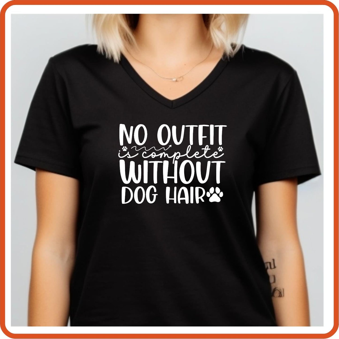 Dog Graphic T Shirt| Unisex | Pets Lover Shirts | No Outfit is complete without Dog Hair - secapparelonline