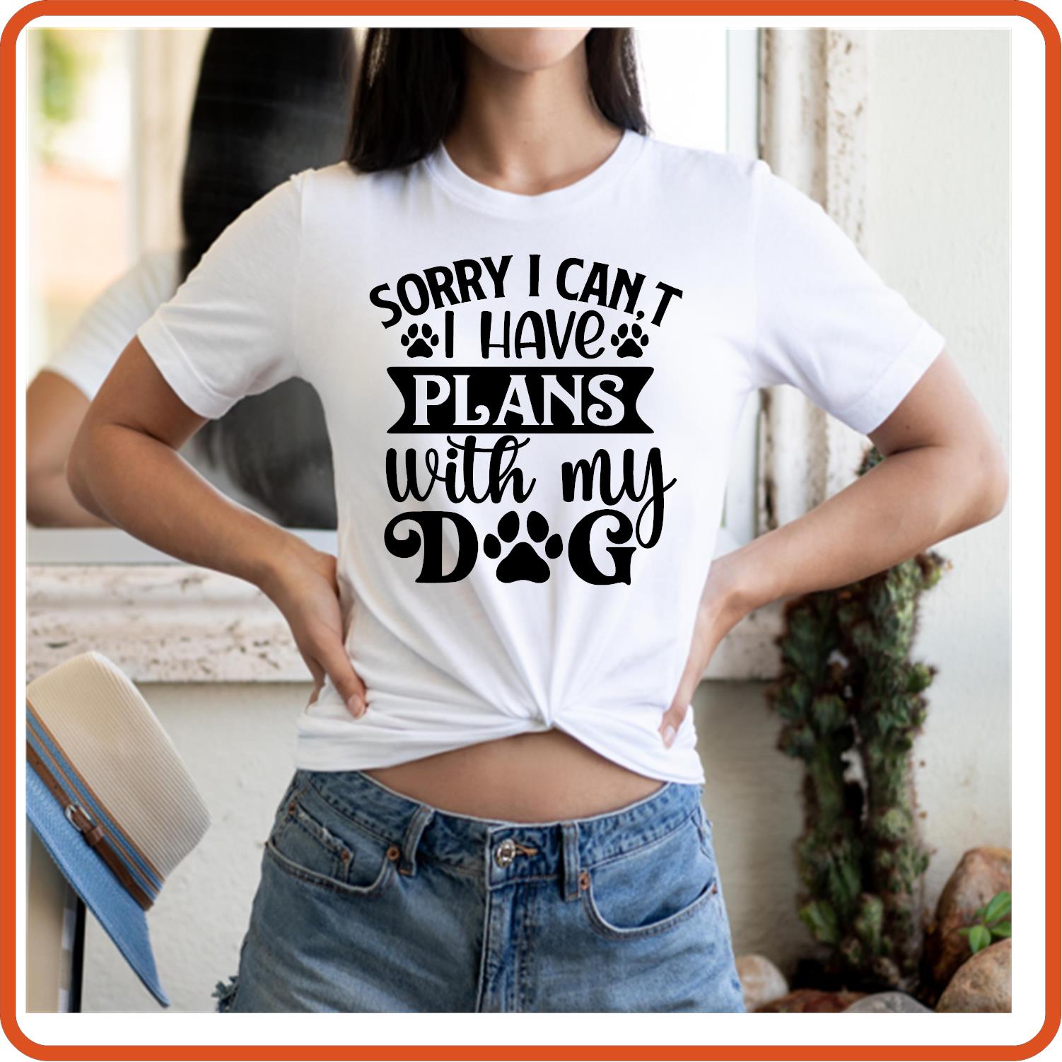 Dog Graphic T Shirt| Unisex | Pets Lover Shirts | Sorry I Can't I Have Plans - secapparelonline