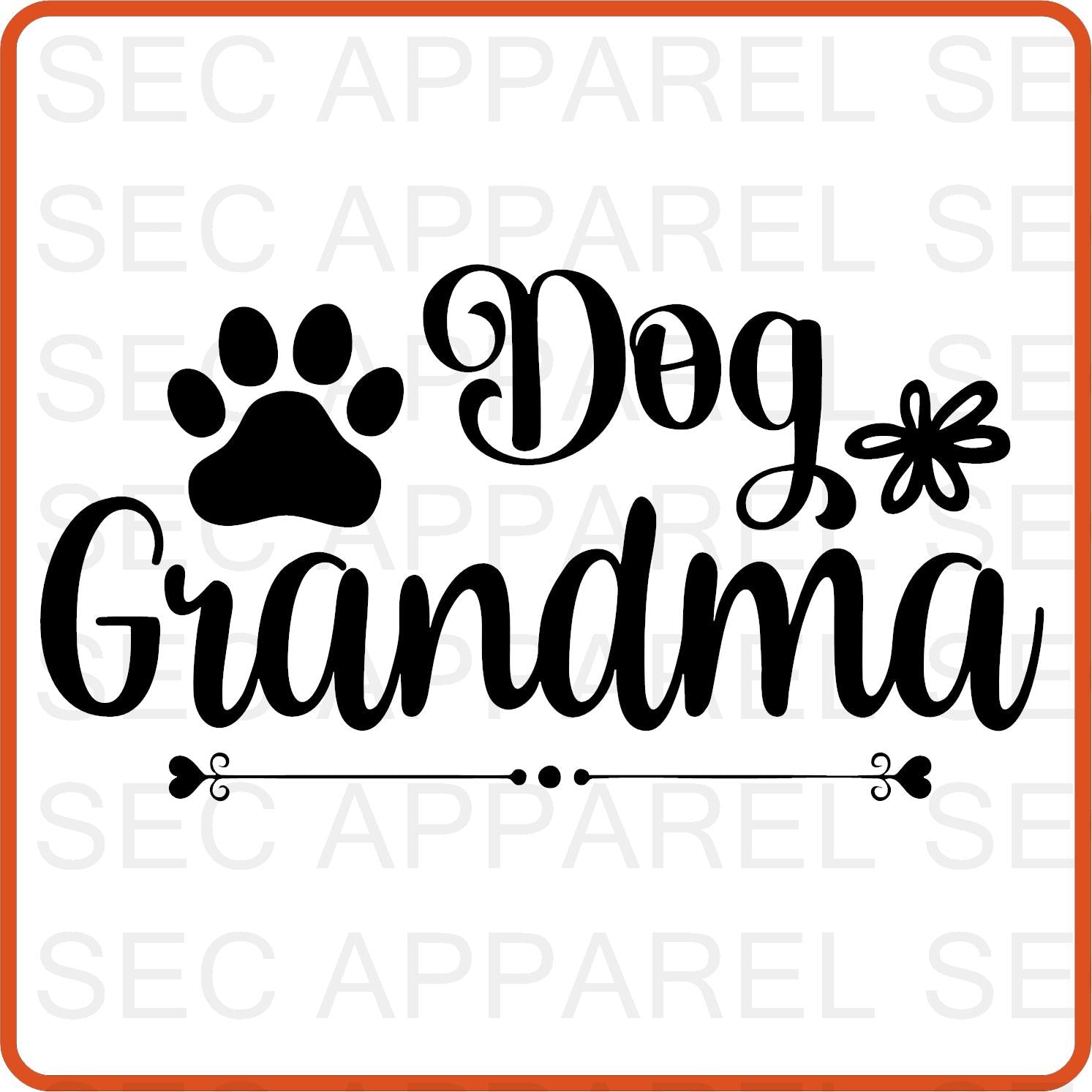 Dog Iron On Decals Patches transfers vinyl for shirts, clothing | Pets Lover | Dog Grandma - secapparelonline