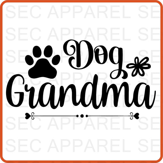 Dog Iron On Decals Patches transfers vinyl for shirts, clothing | Pets Lover | Dog Grandma - secapparelonline