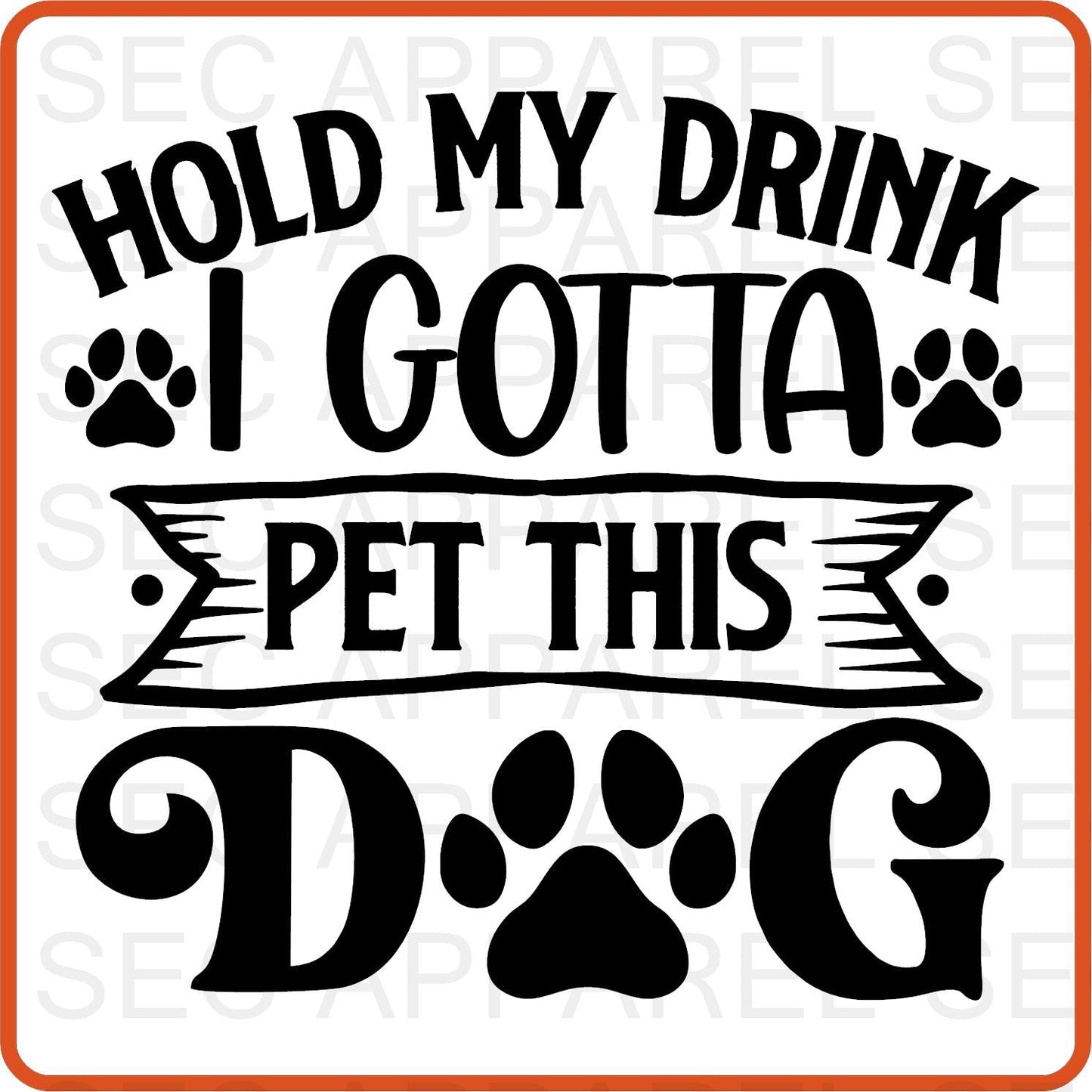 Dog Iron On Decals Patches transfers vinyl for shirts, clothing | Pets Lover | Hold My Drink - secapparelonline