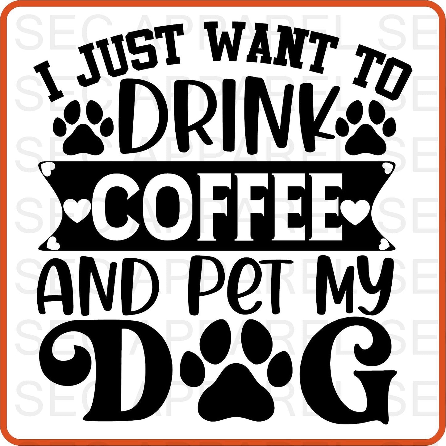 Dog Iron On Decals Patches transfers vinyl for shirts, clothing | Pets Lover | I Just Want to Drink - secapparelonline