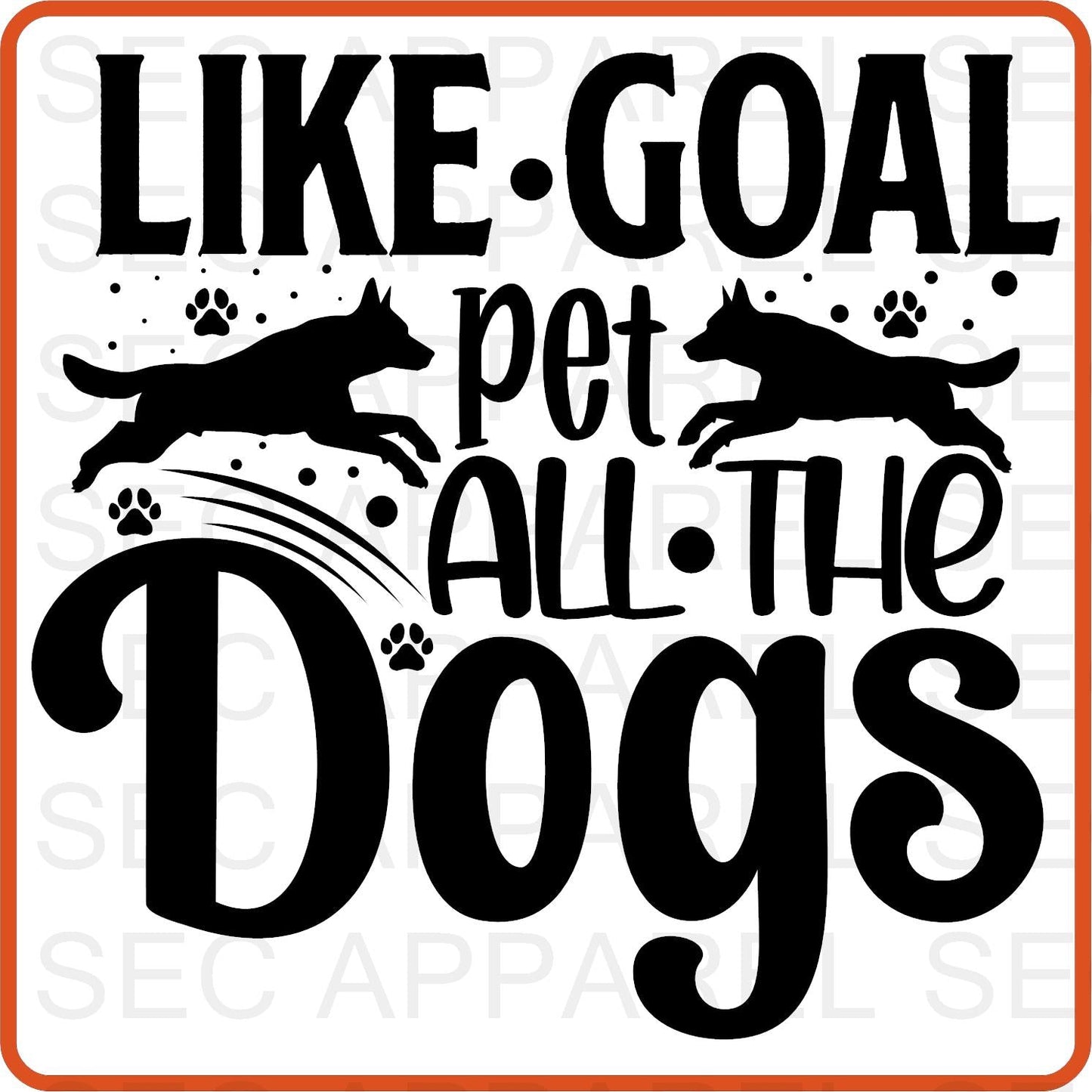 Dog Iron On Decals Patches transfers vinyl for shirts, clothing | Pets Lover | Like Goal Pet all the Dog - secapparelonline