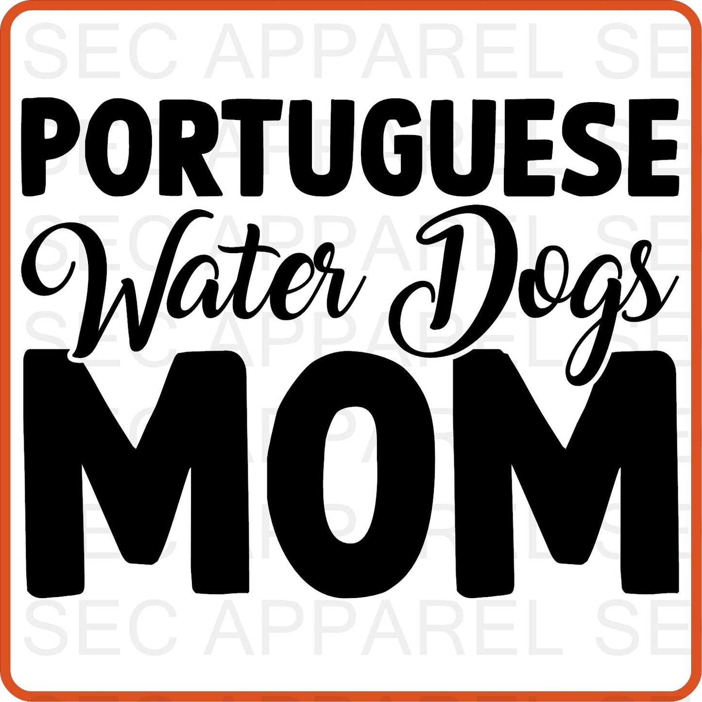 Dog Iron On Decals Patches transfers vinyl for shirts, clothing | Pets Lover | Portuguese Water Dog Mom - secapparelonline