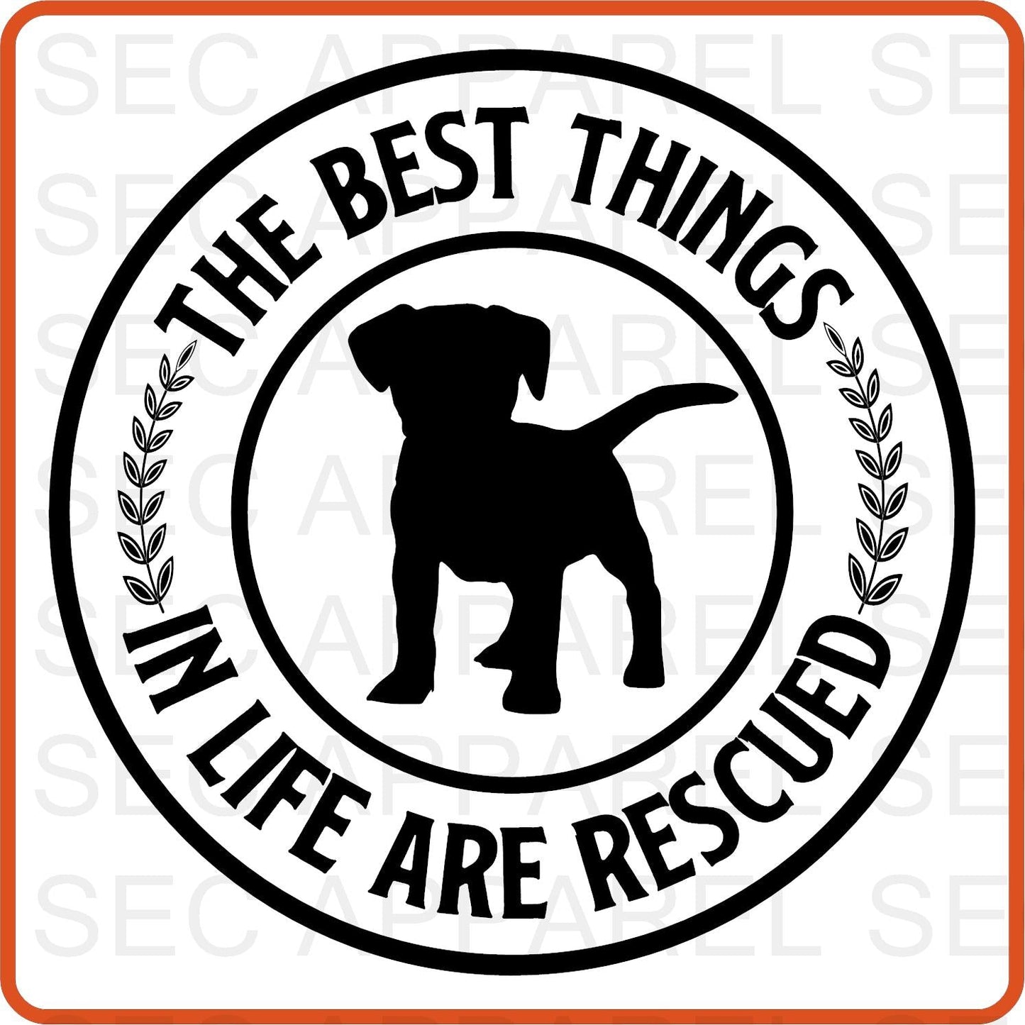 Dog Iron On Decals Patches transfers vinyl for shirts, clothing | Pets Lover | The Best Things In Life Are Rescued - secapparelonline
