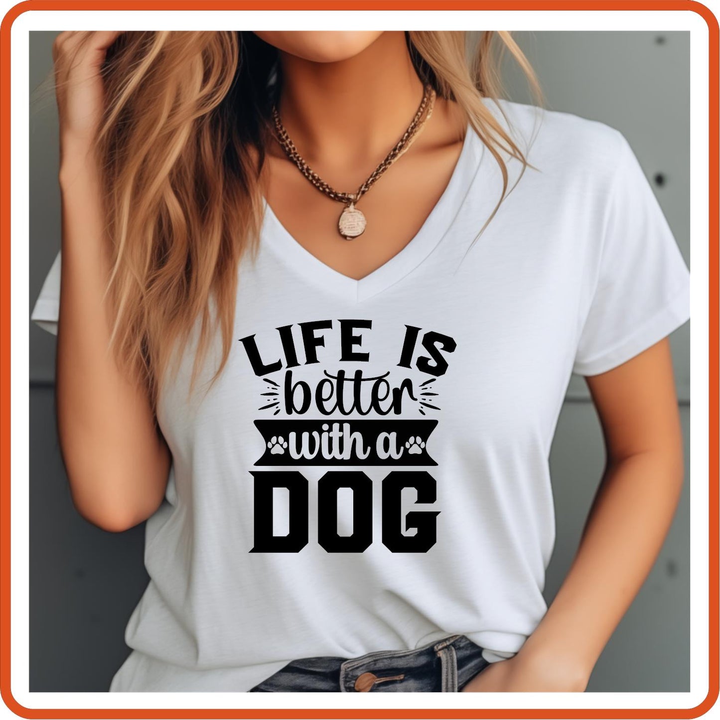 Dog Graphic T Shirt| Unisex | Pets Lover Shirts | Life is Better with a Dog | SEC Apparel