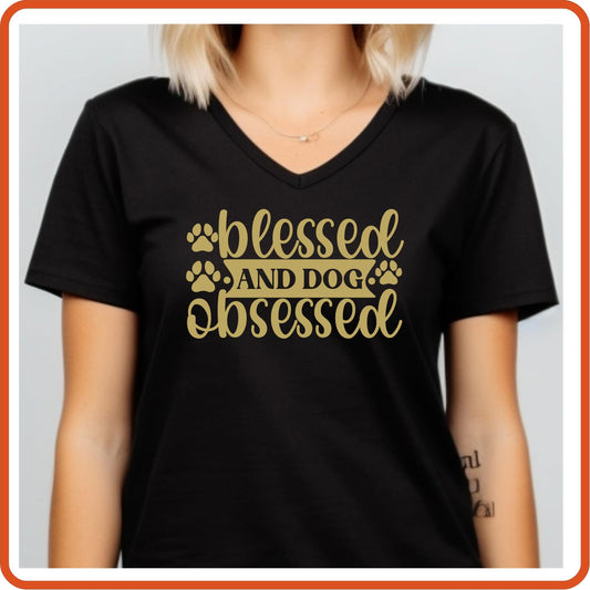 Dog Graphic T Shirt| Unisex | Pets Lover Shirts | Bless and Dog Obsessed