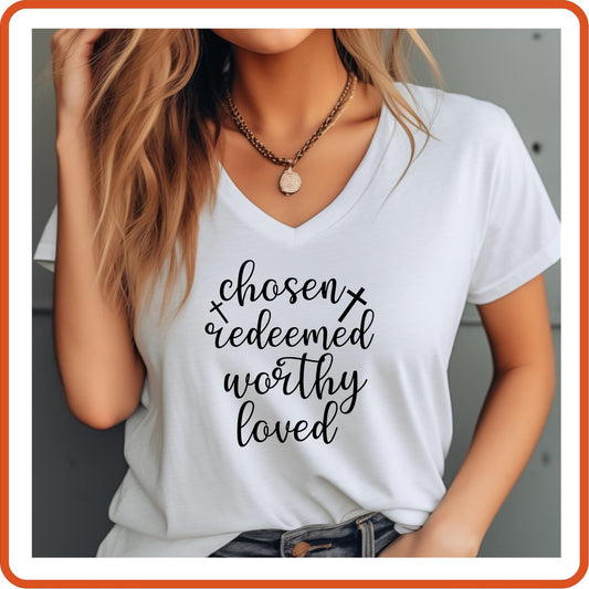 Easter Graphic T-shirts | Easter Shirts | SEC Apparel | Chosen Redeemed - secapparelonline