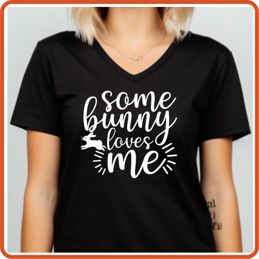 Easter Graphic T-shirts | Easter Shirts | SEC Apparel | Some Bunny Loves Me - secapparelonline