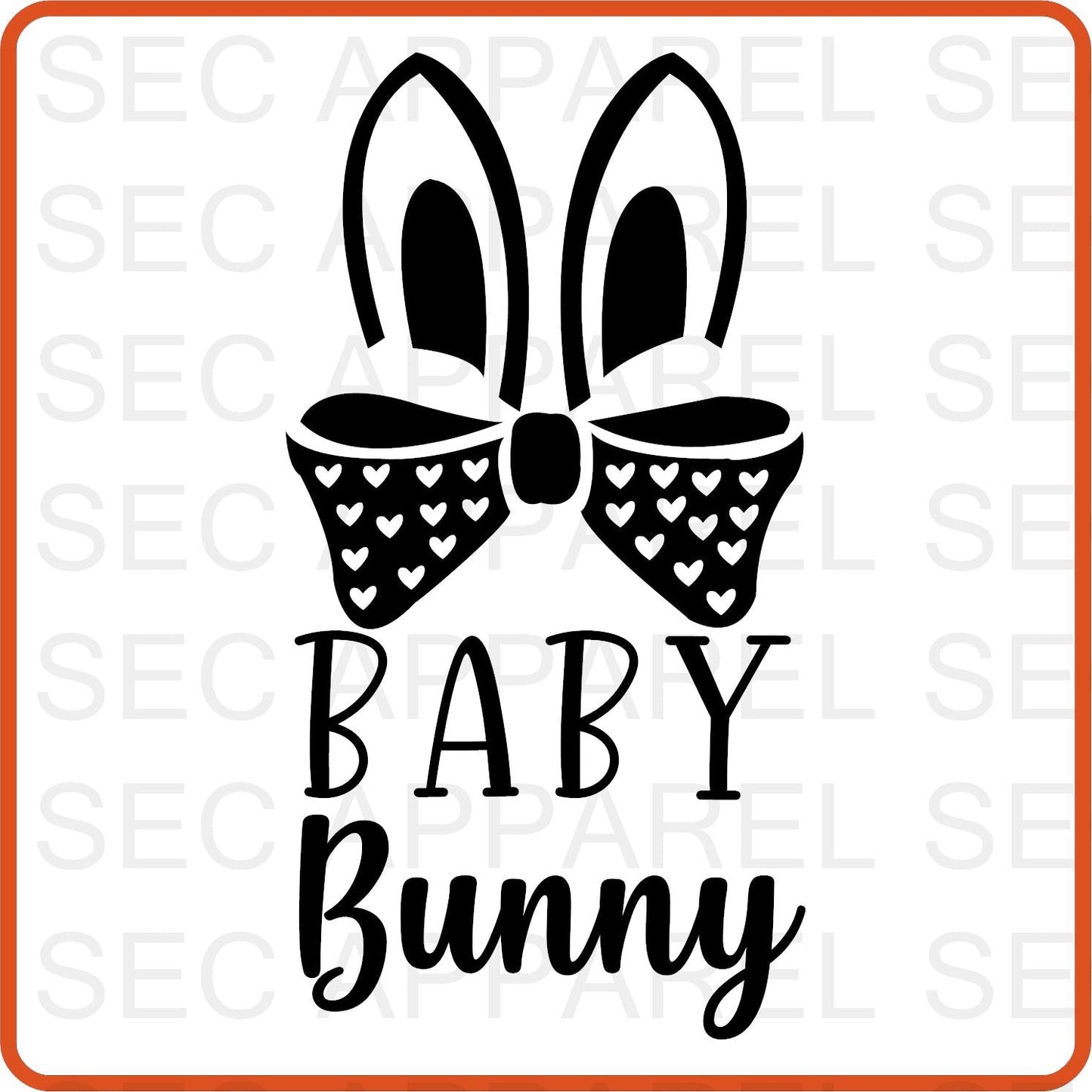 Easter Iron On Decals Patches transfers vinyl for shirts, clothing | Bunny Family | Baby - secapparelonline